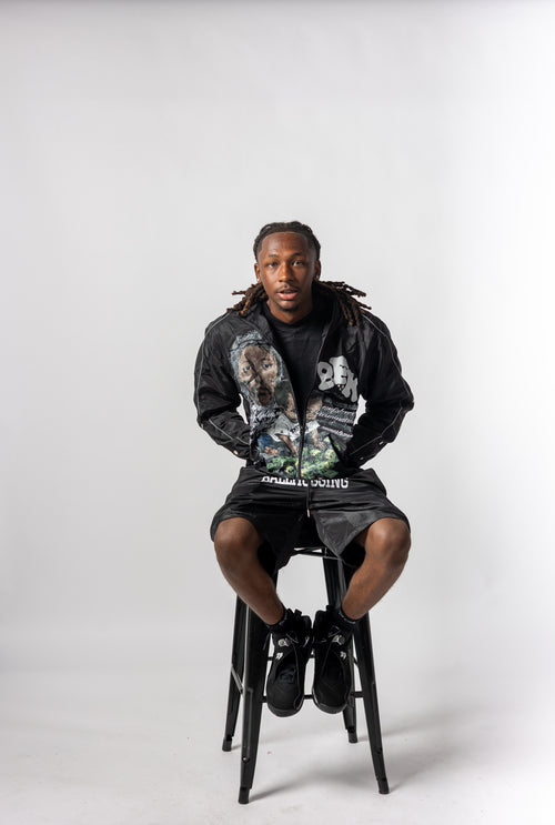 BLACK REFLECTIVE “BALLHOG” WINDBREAKER SET